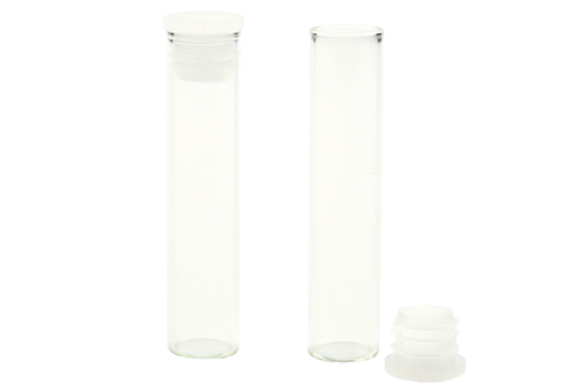 Leerröhrchen (Glas) mit Kunststoffstopfen für Globuli